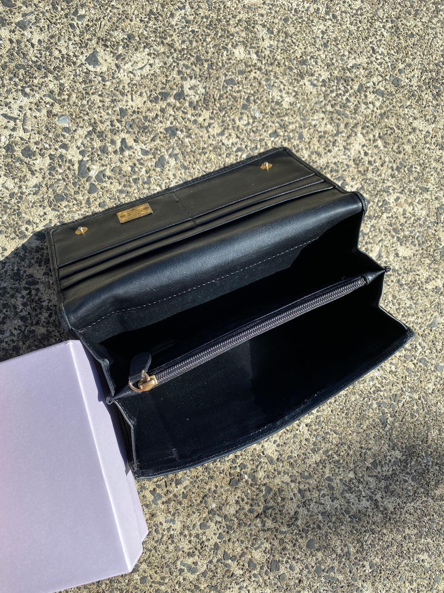 Vivienne Westwood Checkered Black Wallet