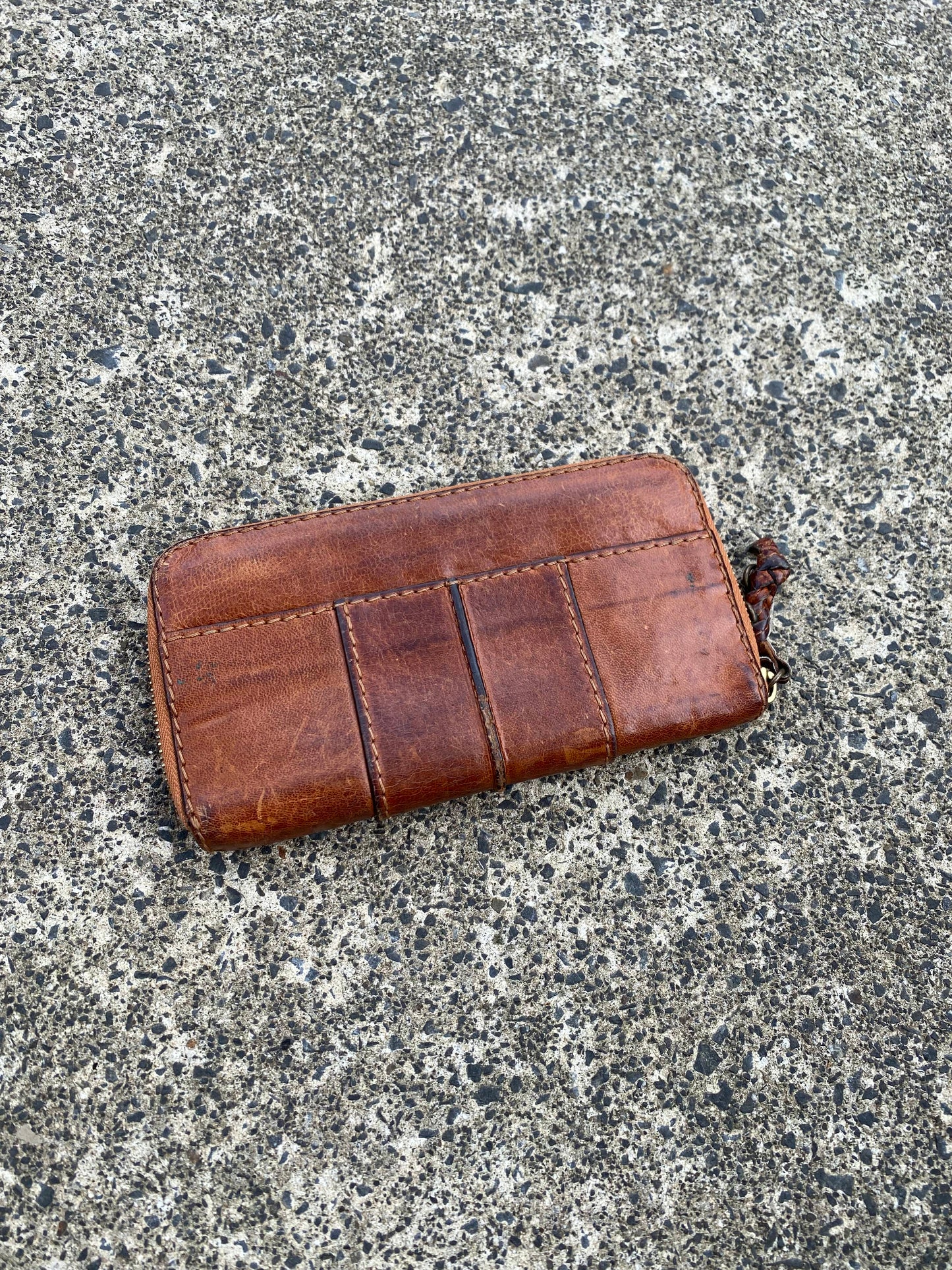 Chloe Zipper Leather Wallet