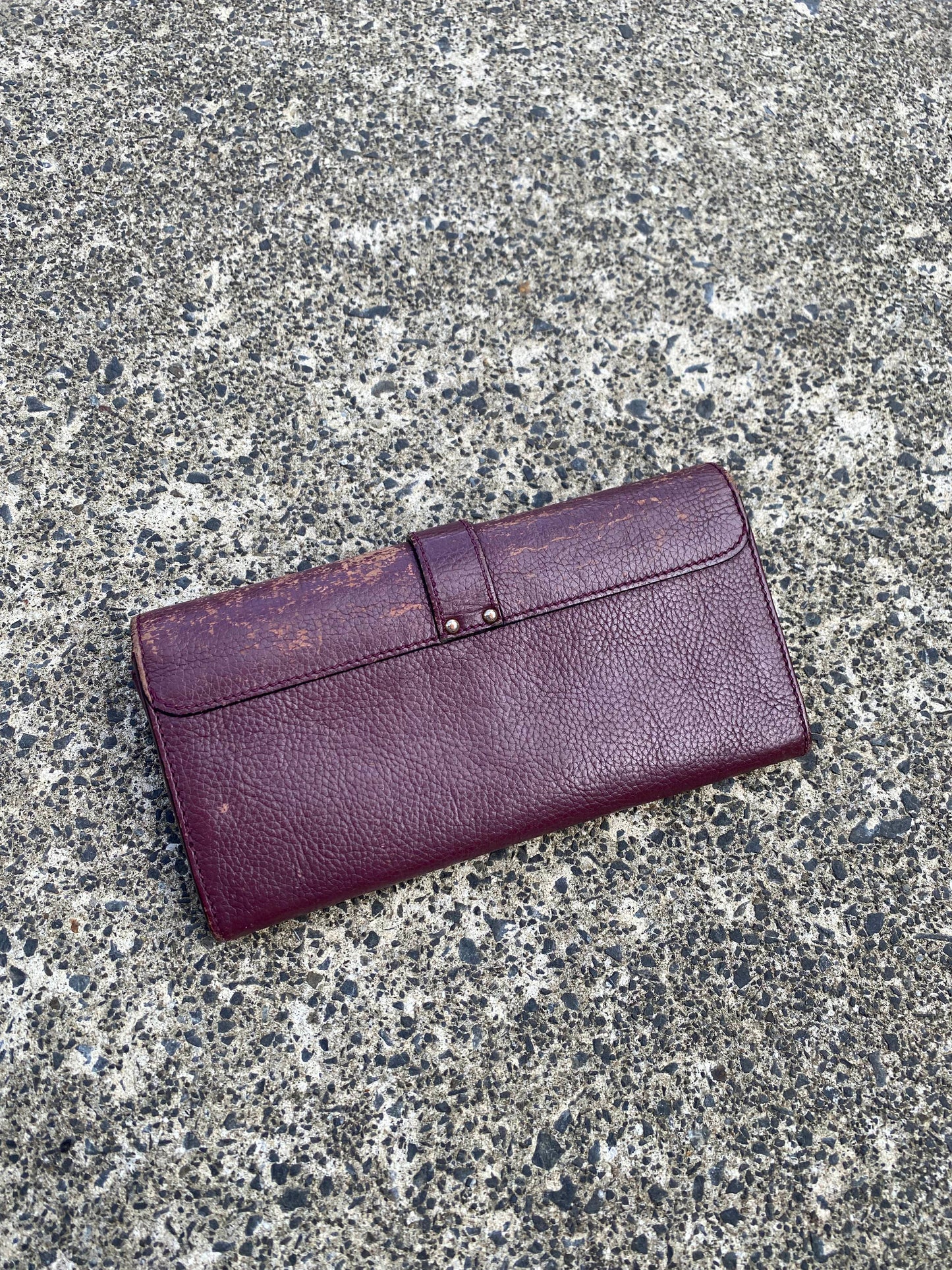 Chloe Paddington Purple Leather Long Wallet