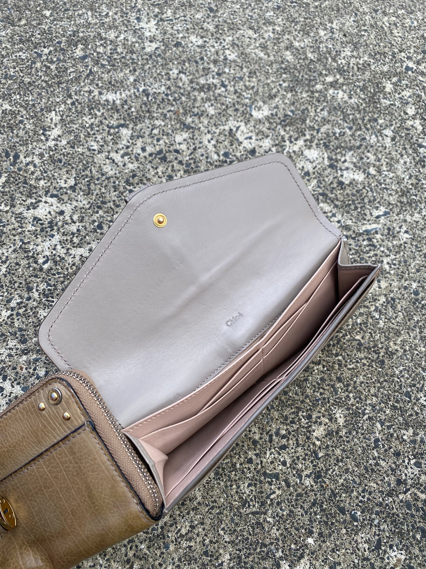 Chloe Paddington Grey Long Wallet