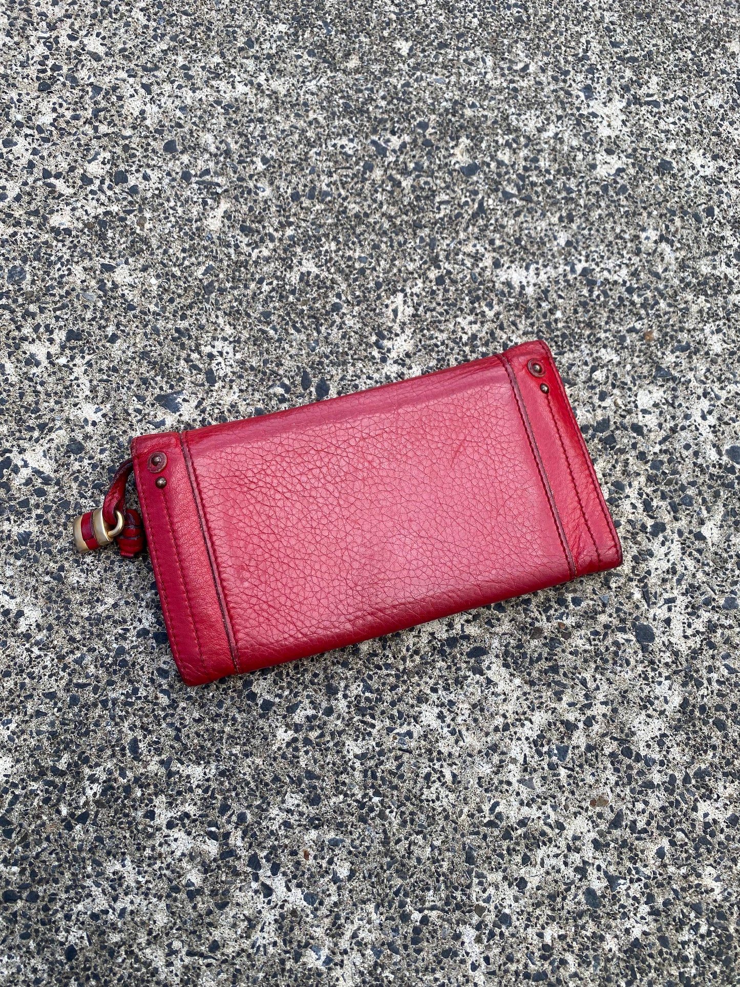 Chloe Paddington Red Bi-Fold Long Wallet