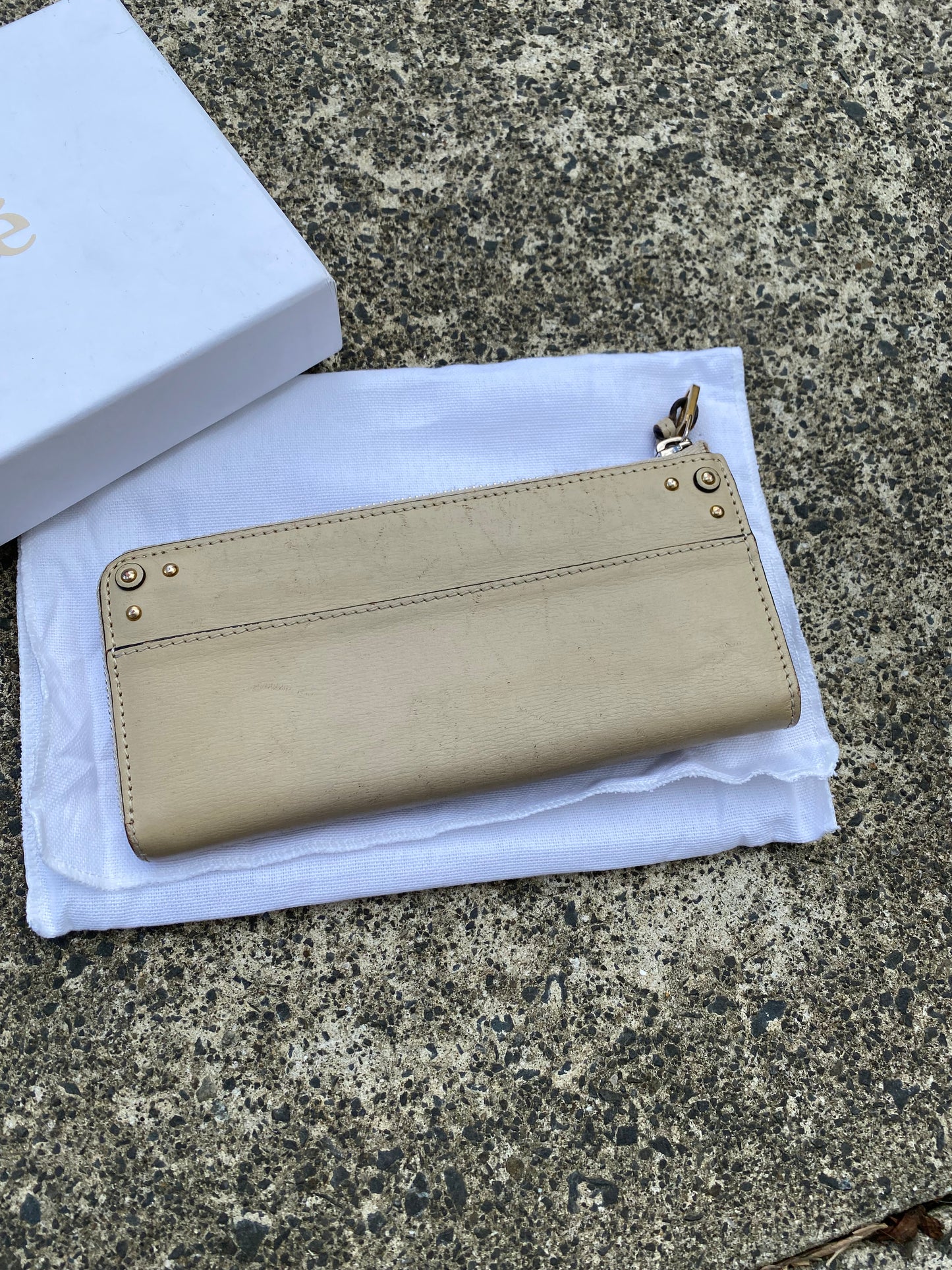 Chloe Paddington Long Wallet Light Cream