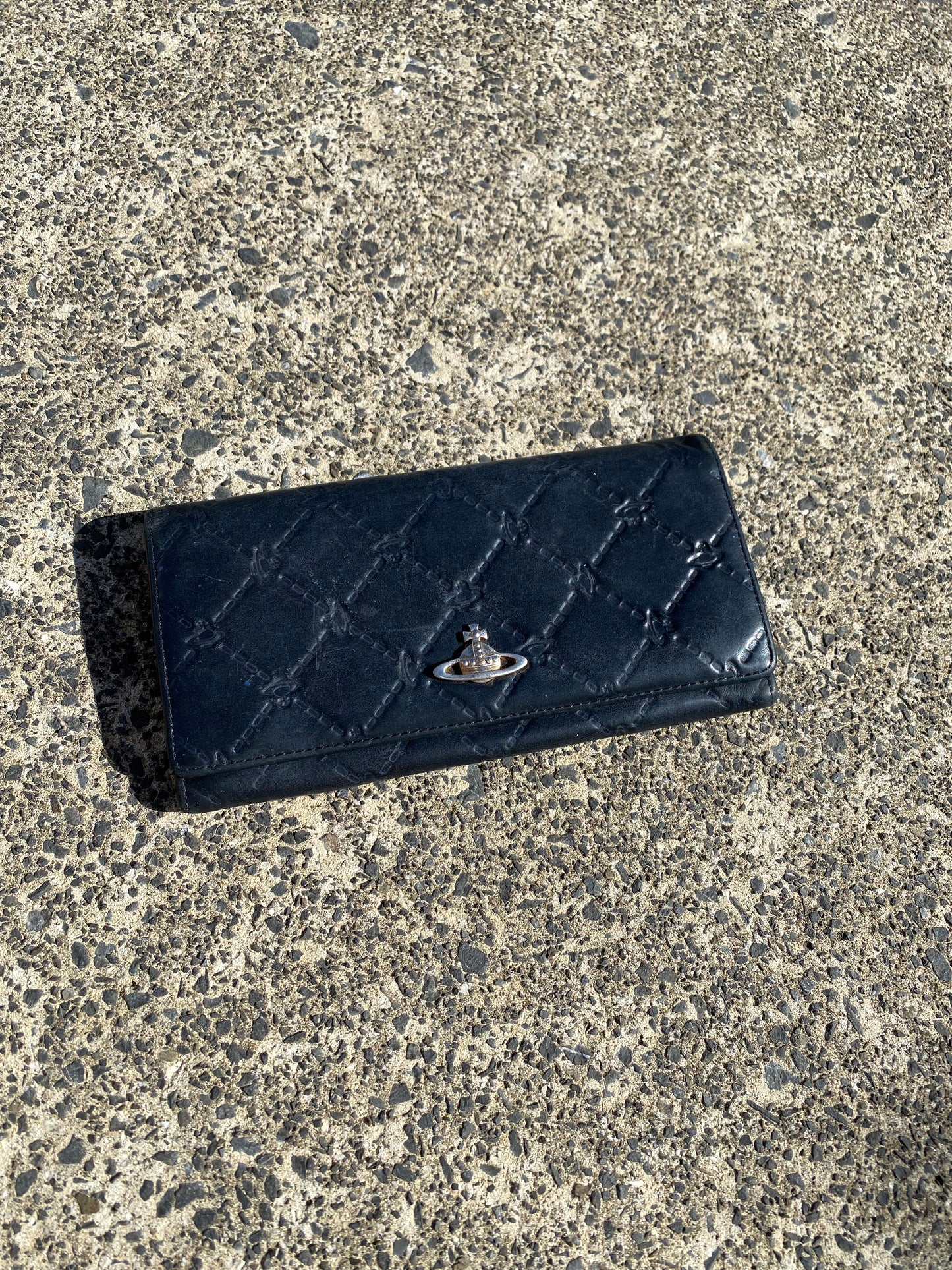 Vivienne Westwood Checkered Black Wallet