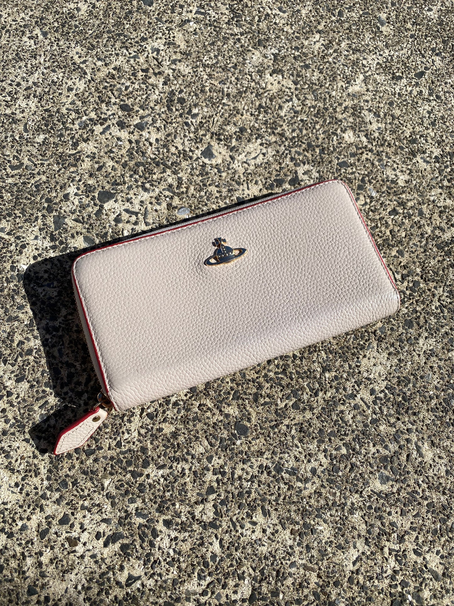 Vivienne Westwood White Wallet Red Interior