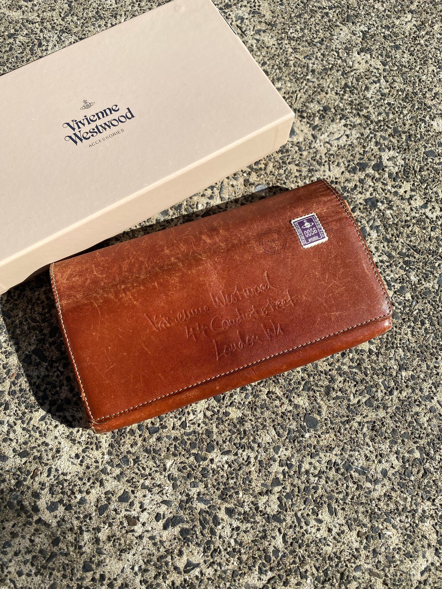 Vivienne Westwood Post Leather Wallet ( Rare )