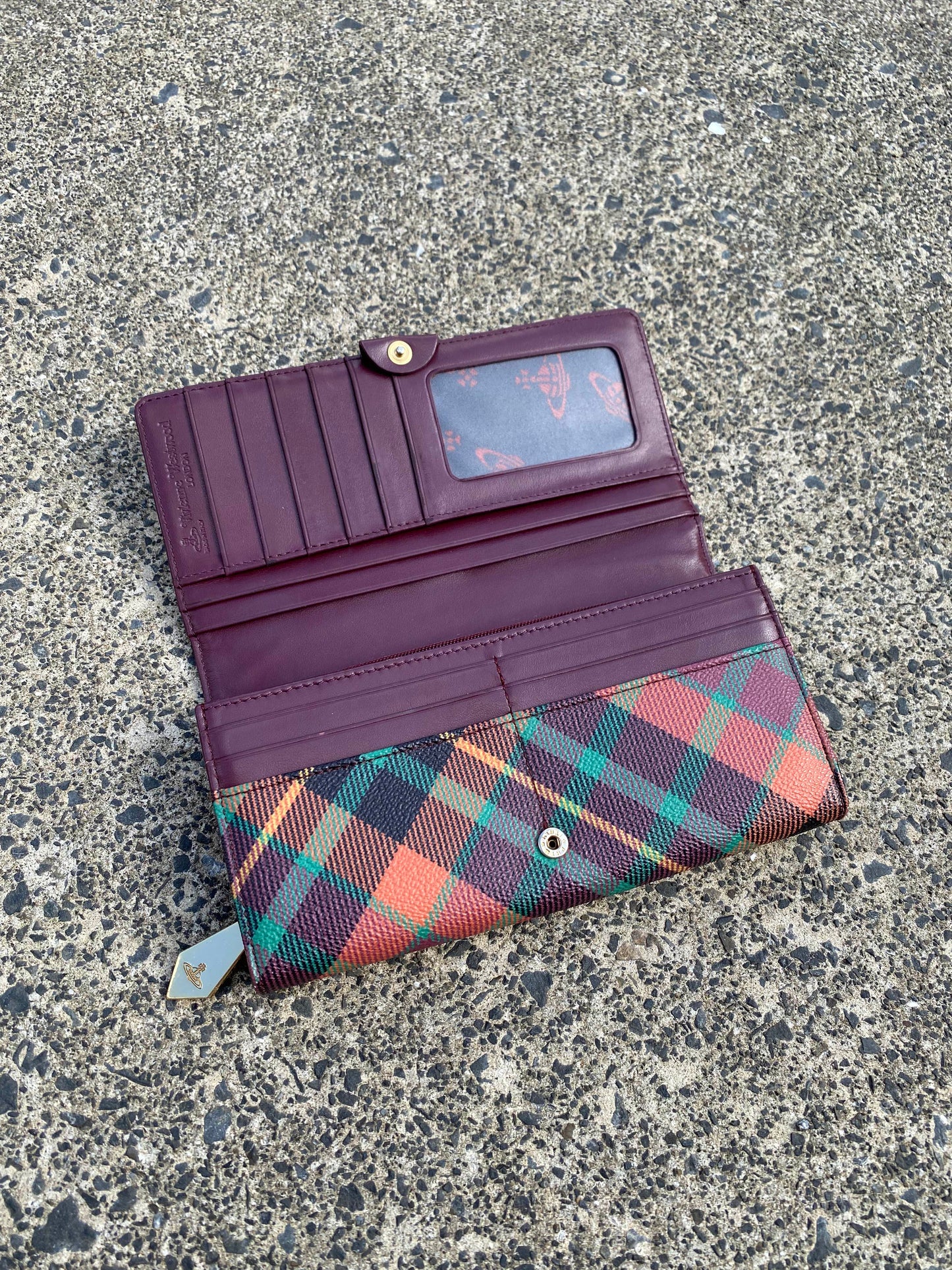 * Vivienne Westwood Bi Fold/ Zip Orb Wallet