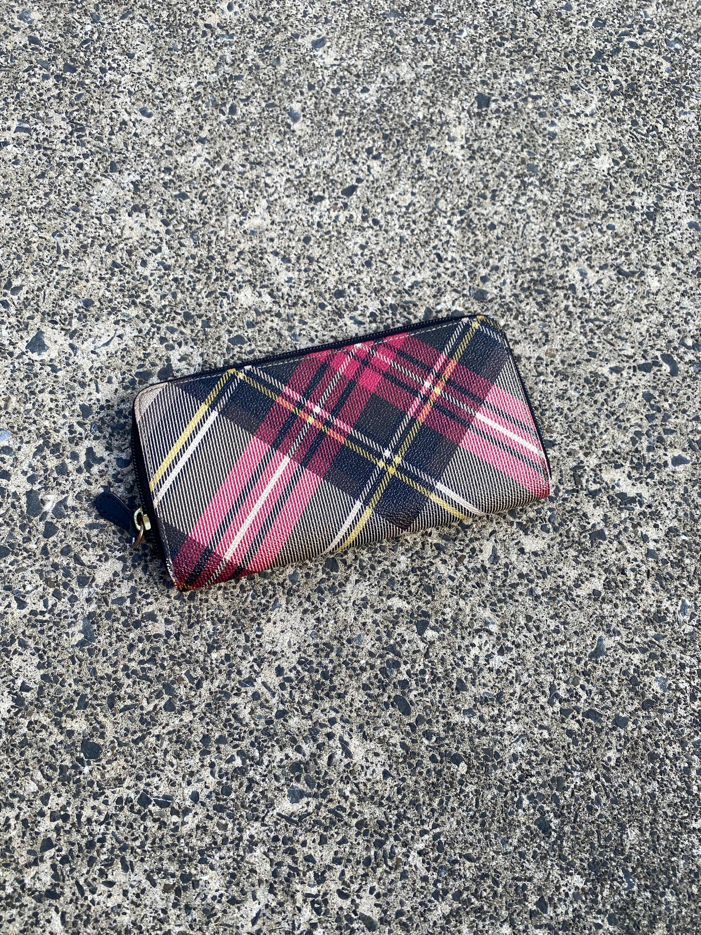 * Vivienne Westwood Tartan Zip Wallet