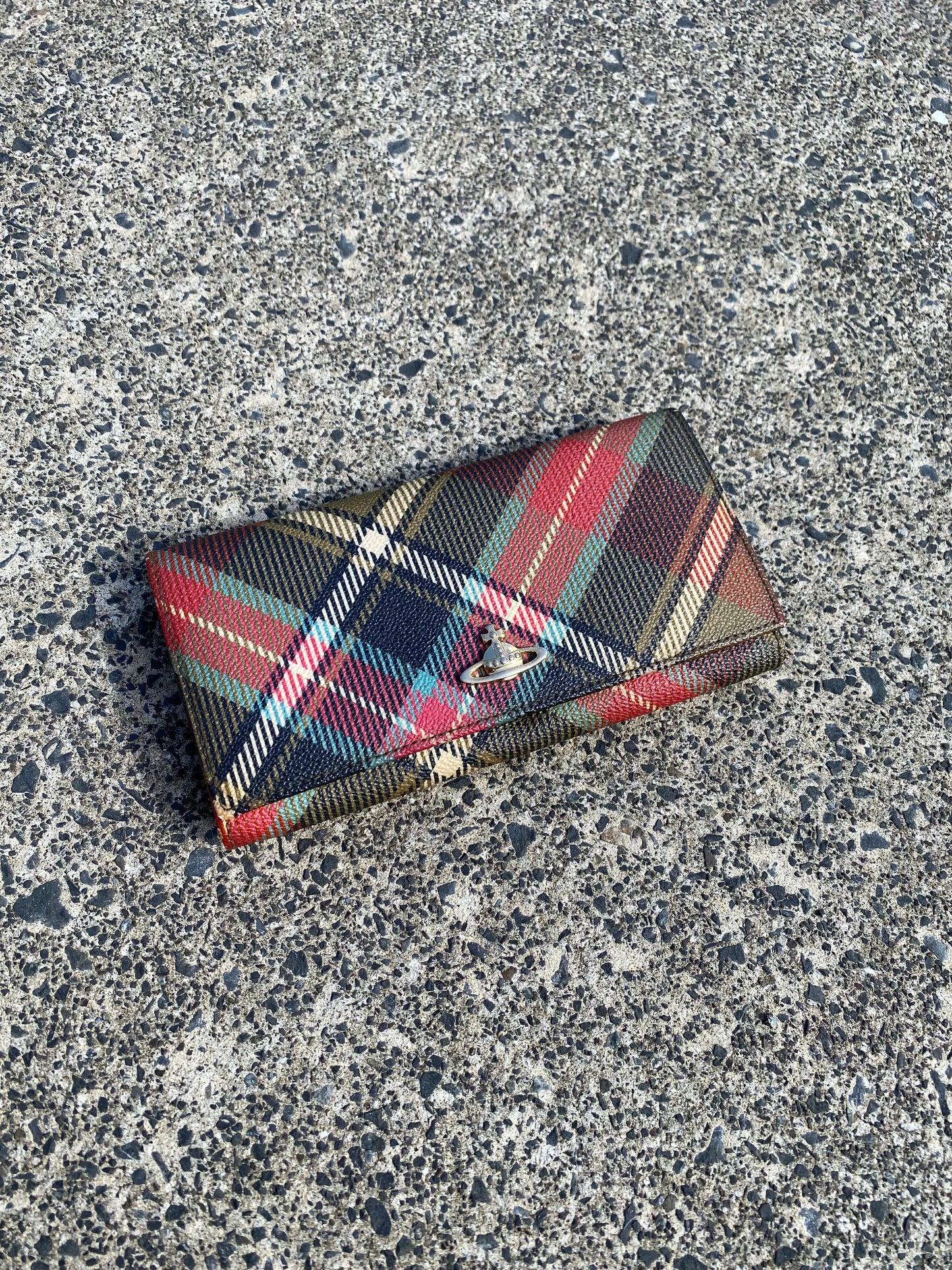 * Vivienne Westwood Lizard Green Tartan Wallet