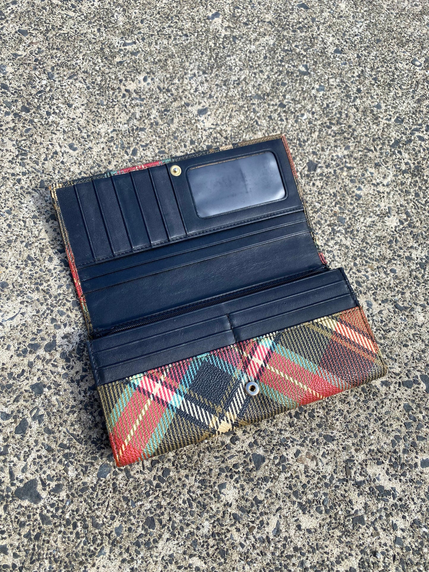 * Vivienne Westwood Lizard Green Tartan Wallet