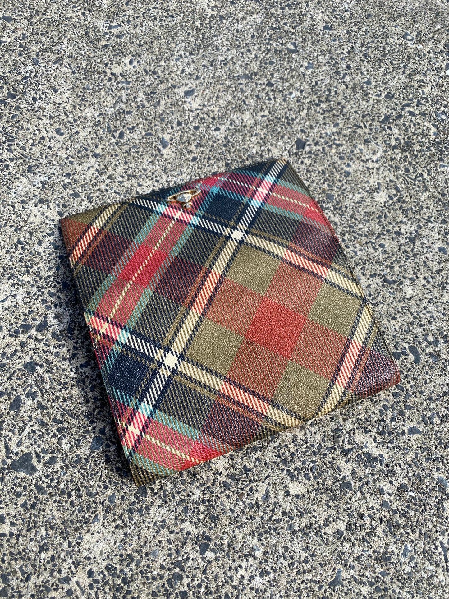 * Vivienne Westwood Lizard Green Tartan Wallet