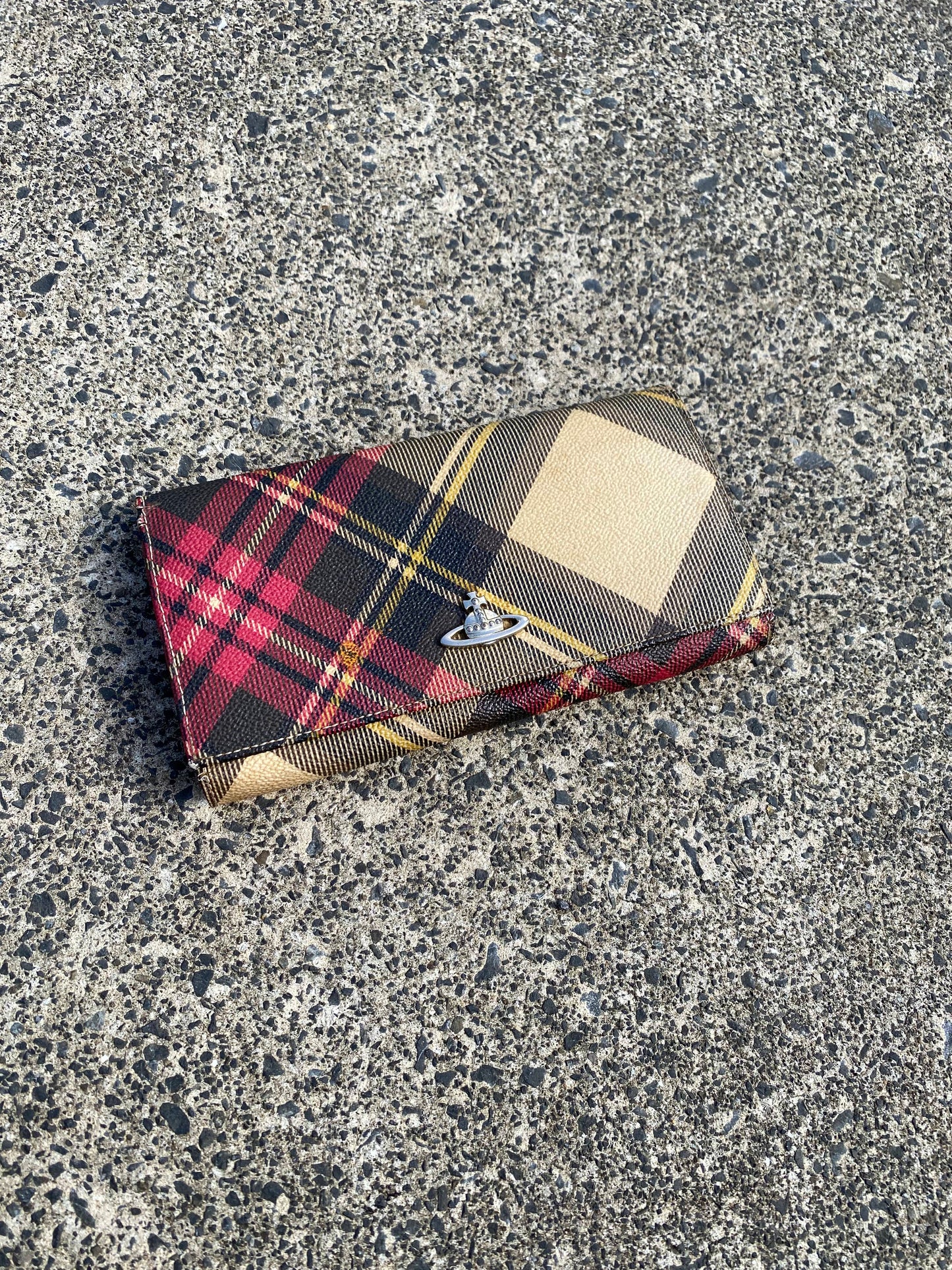 * Vivienne Westwood Tartan Style Orb Wallet