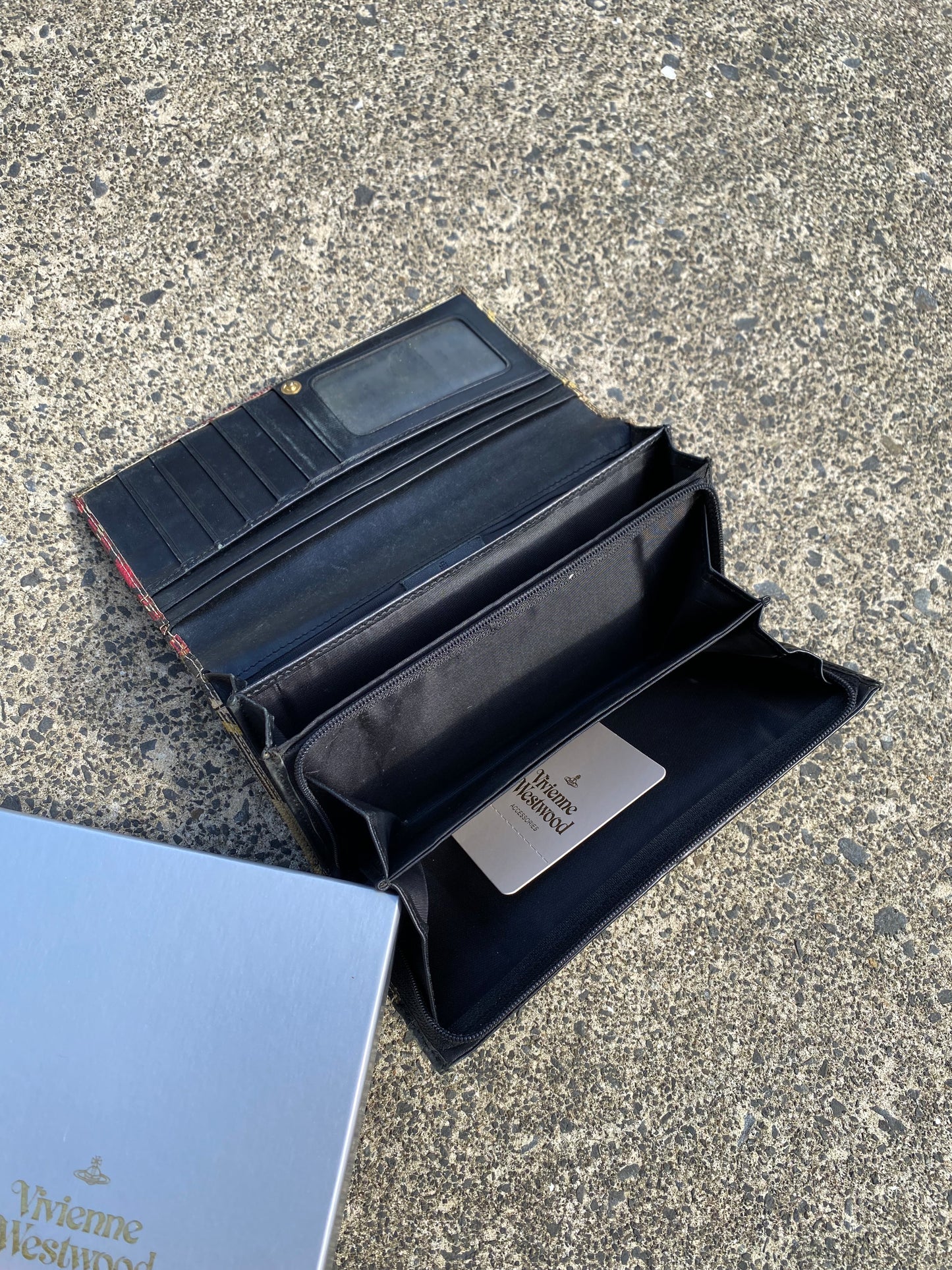 * Vivienne Westwood Tartan Style Orb Wallet