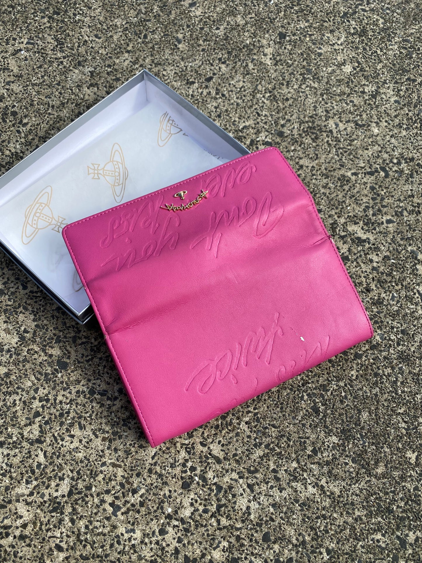 * Vivienne Westwood Pink Anglomania Collab Orb Wallet