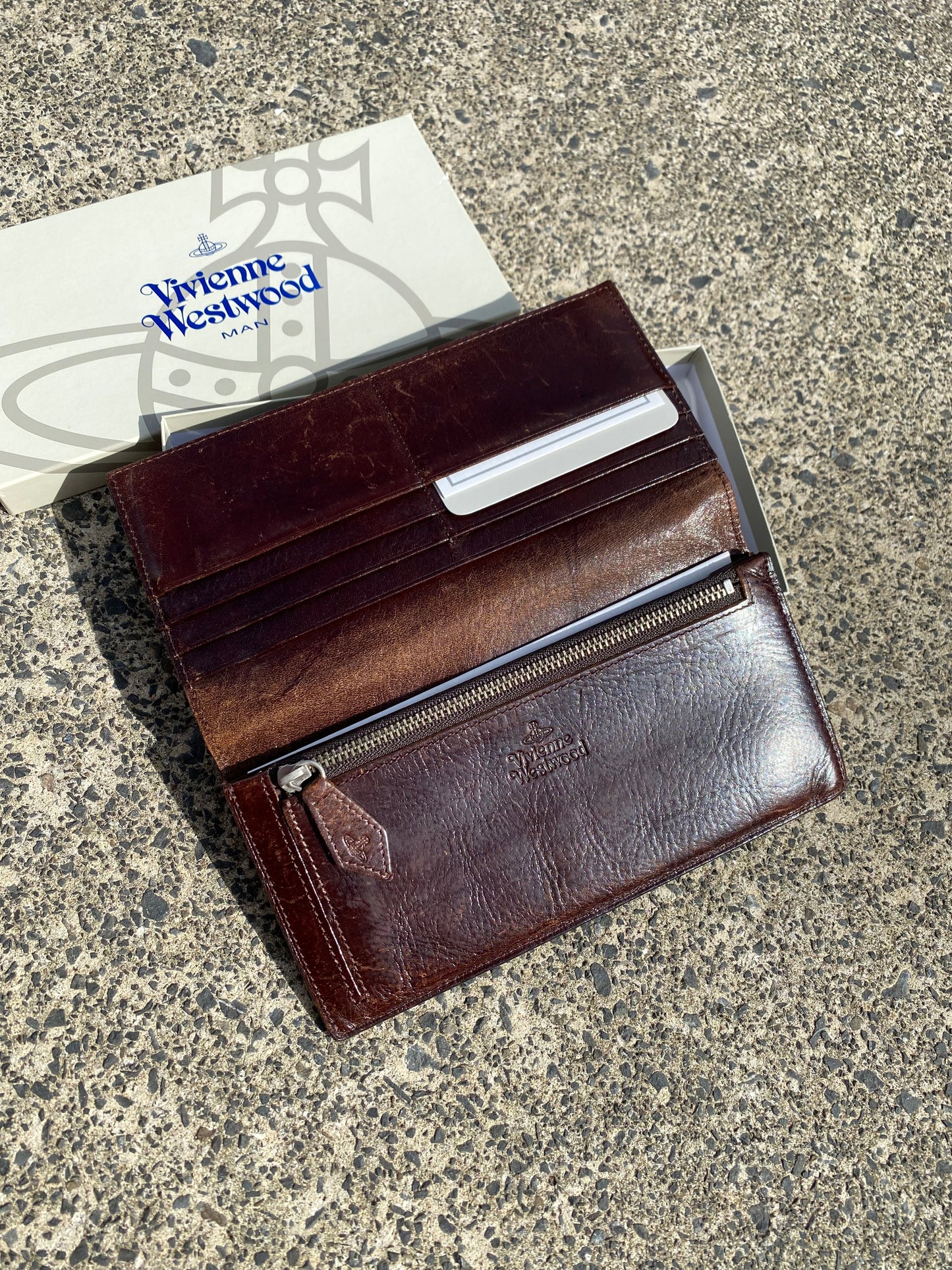 * Vivienne Westwood Brown Orb Wallet