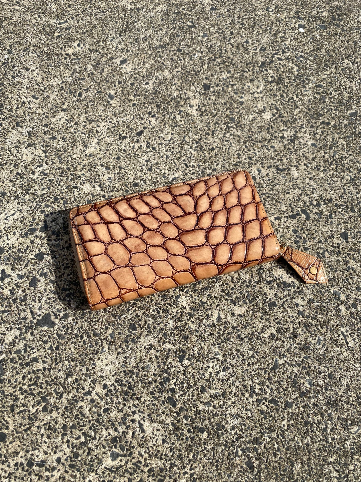 * Vivienne Westwood Croc Zip Orb Wallet