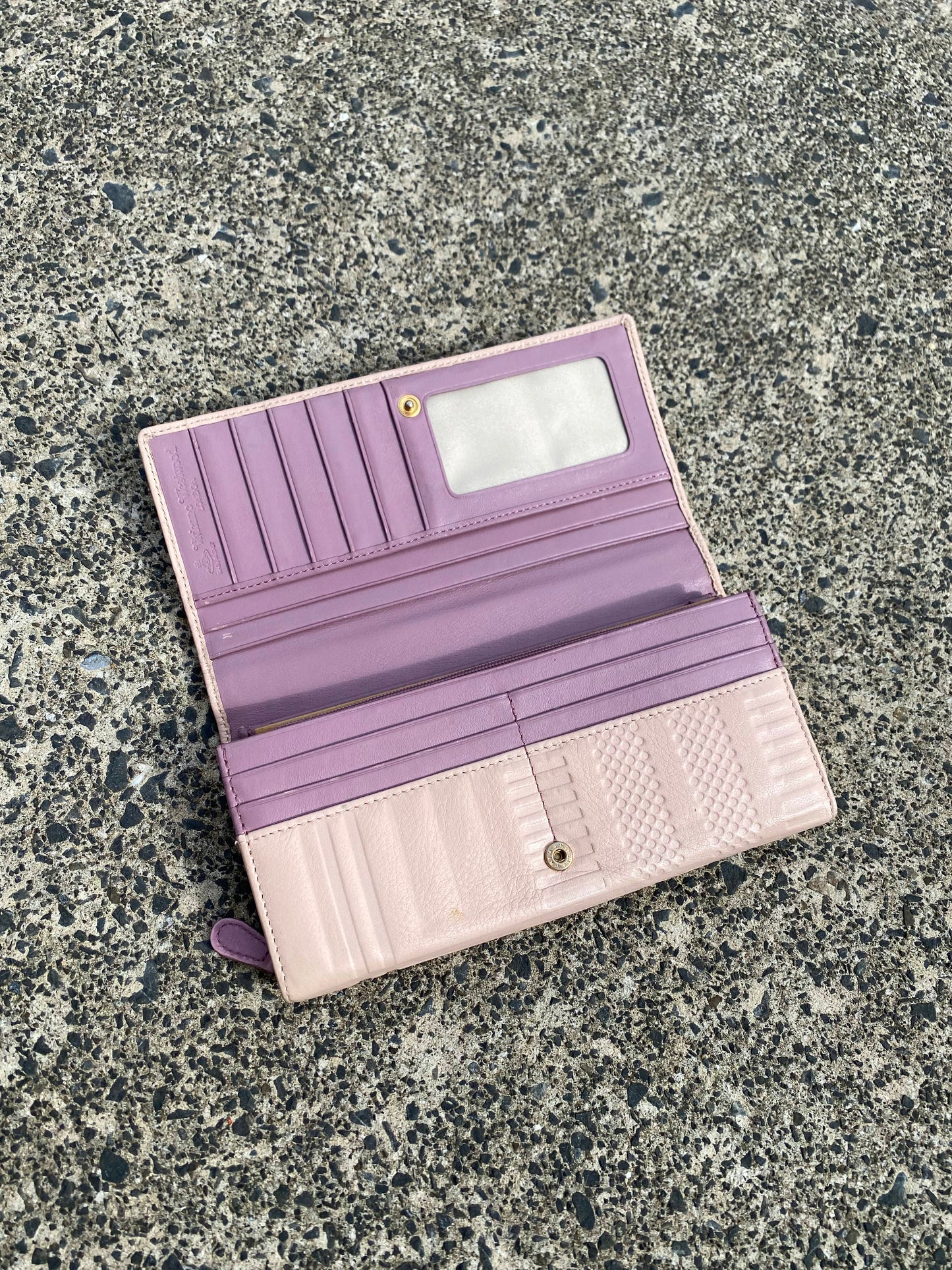 * Vivienne Westwood Bi Fold Pink Orb Wallet