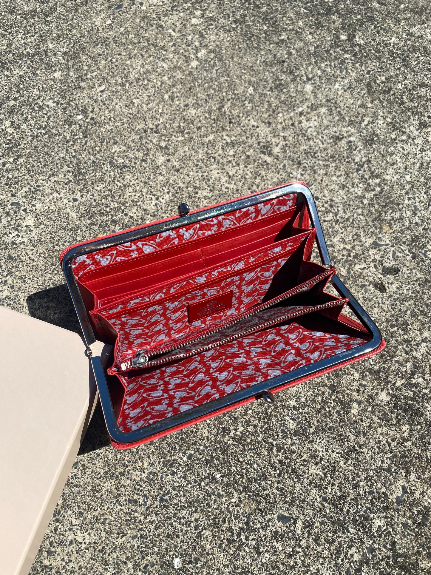 Vivienne Westwood Slim Red Wallet