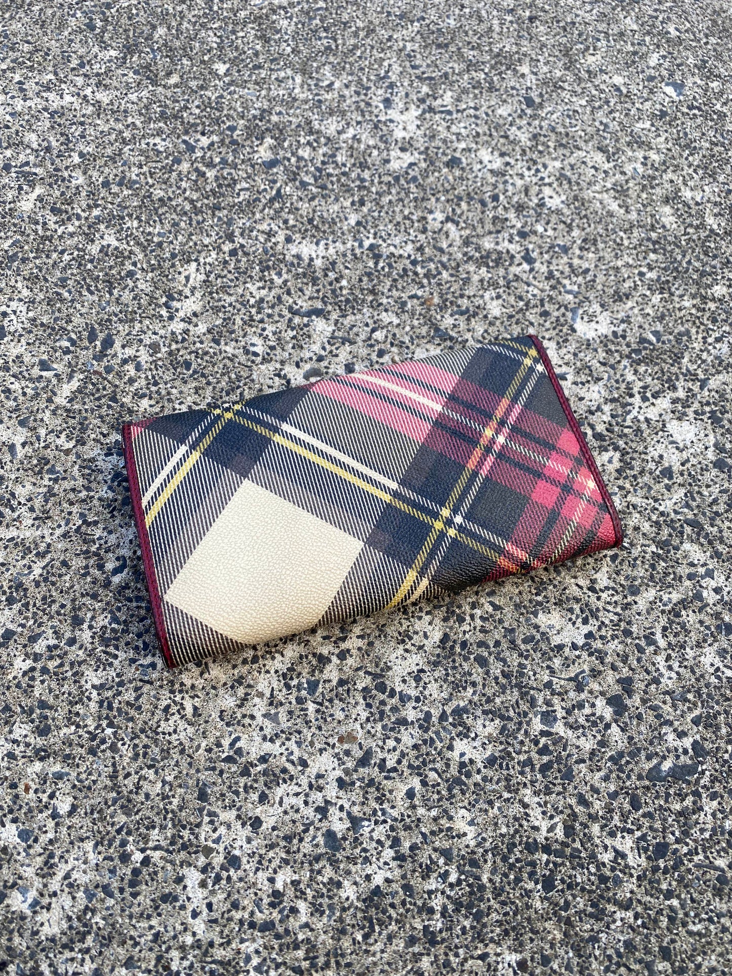 Vivienne Westwood Tartan Long Bi Fold Wallet