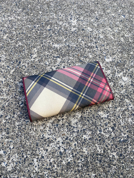 Vivienne Westwood Tartan Long Bi Fold Wallet