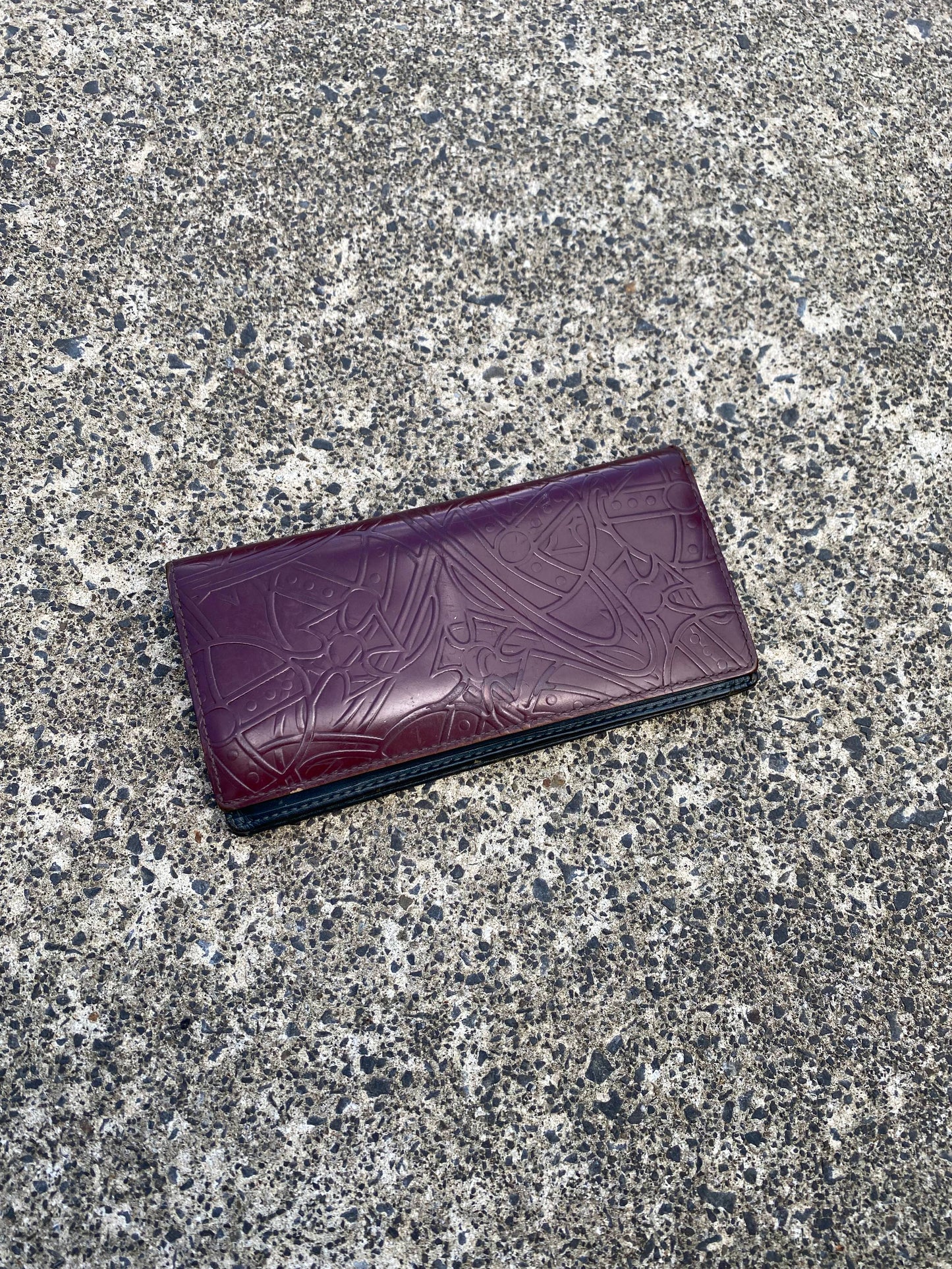 Vivienne Westwood Purple Orb Long Wallet