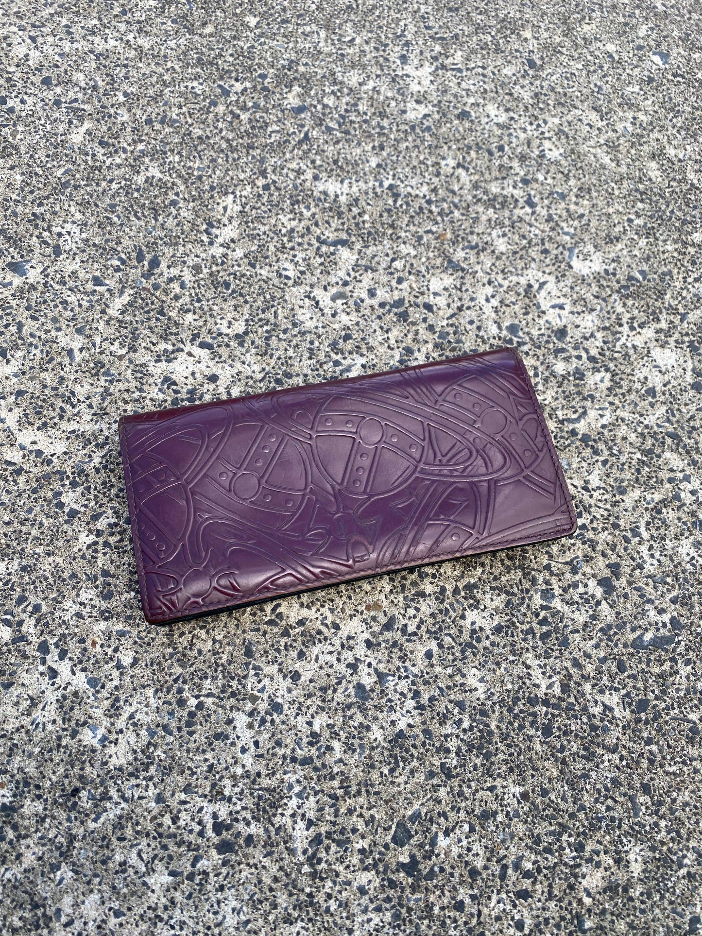 Vivienne Westwood Purple Orb Long Wallet