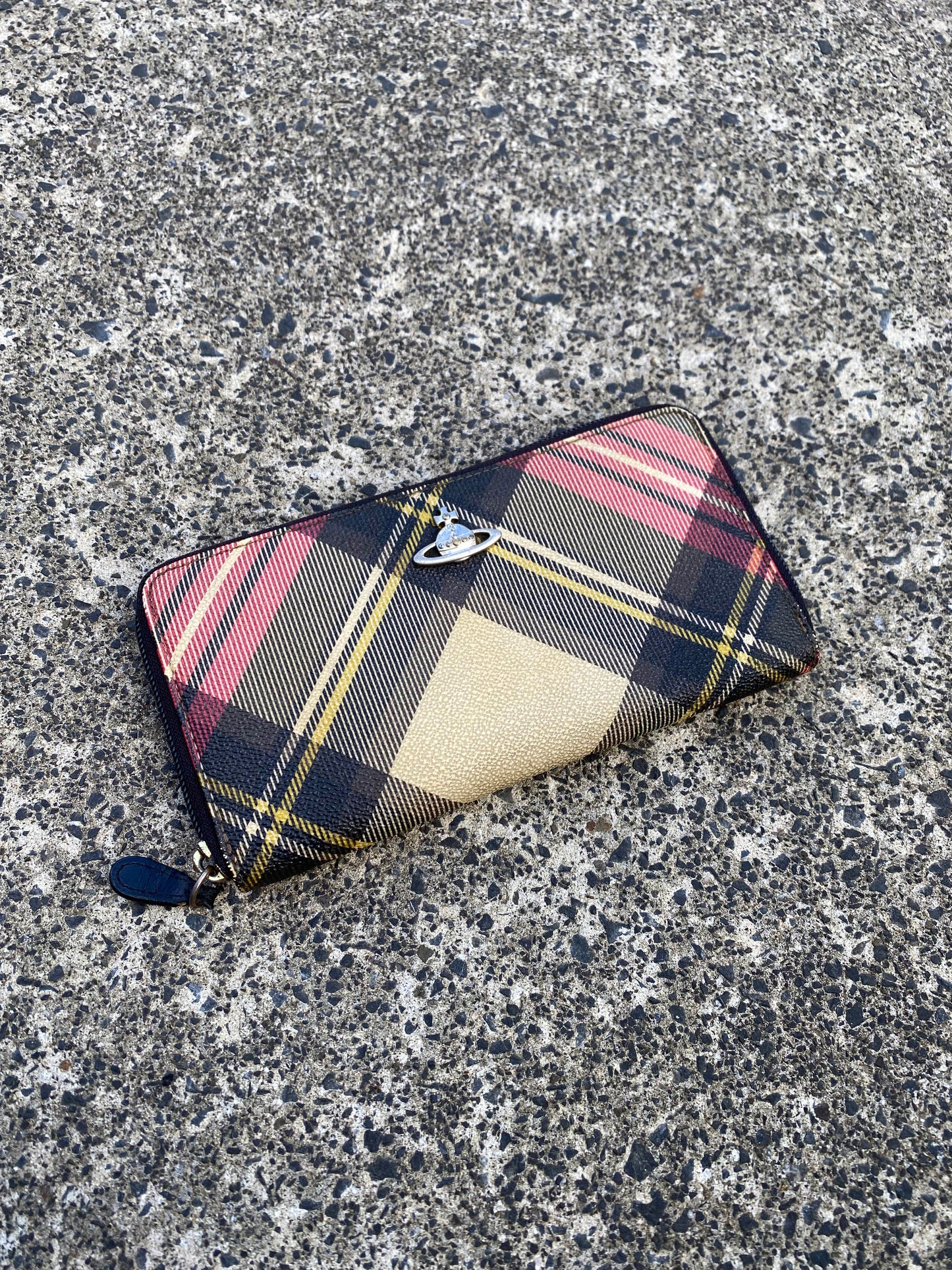 Vivienne Westwood Tartan Zipper Wallet