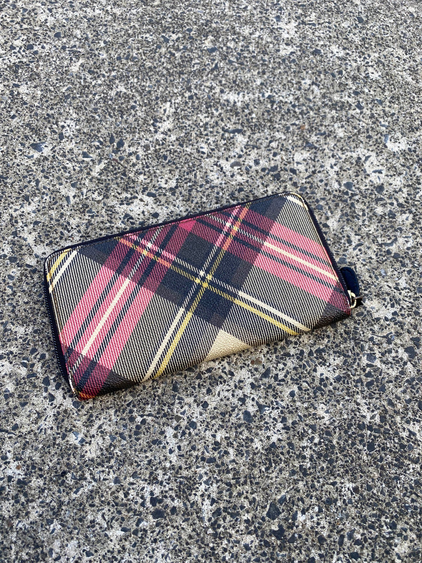 Vivienne Westwood Tartan Zipper Wallet