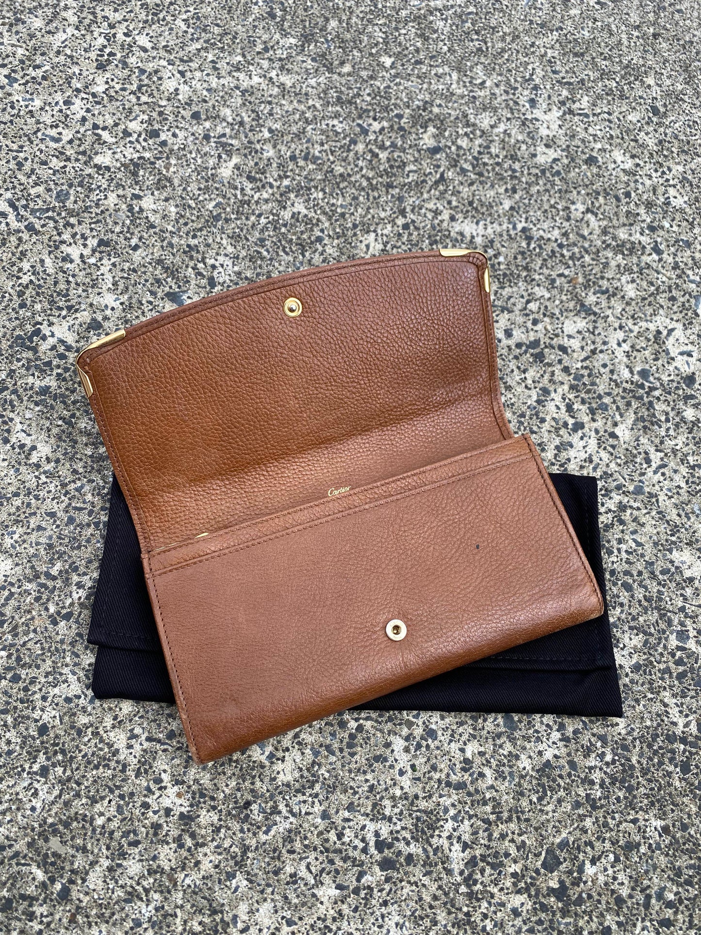 Cariter Marcello Long Wallet Brown