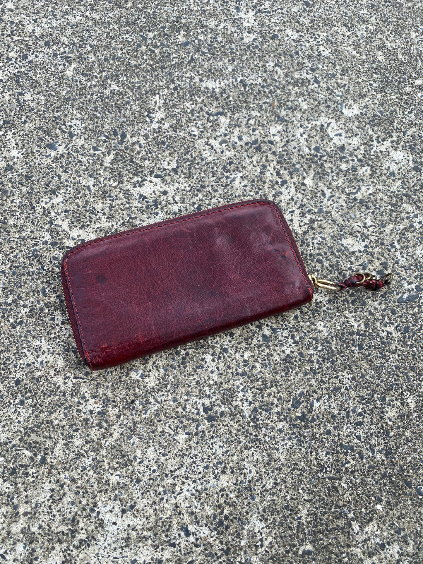 Chloe Cactus Style Red Leather Long Wallet