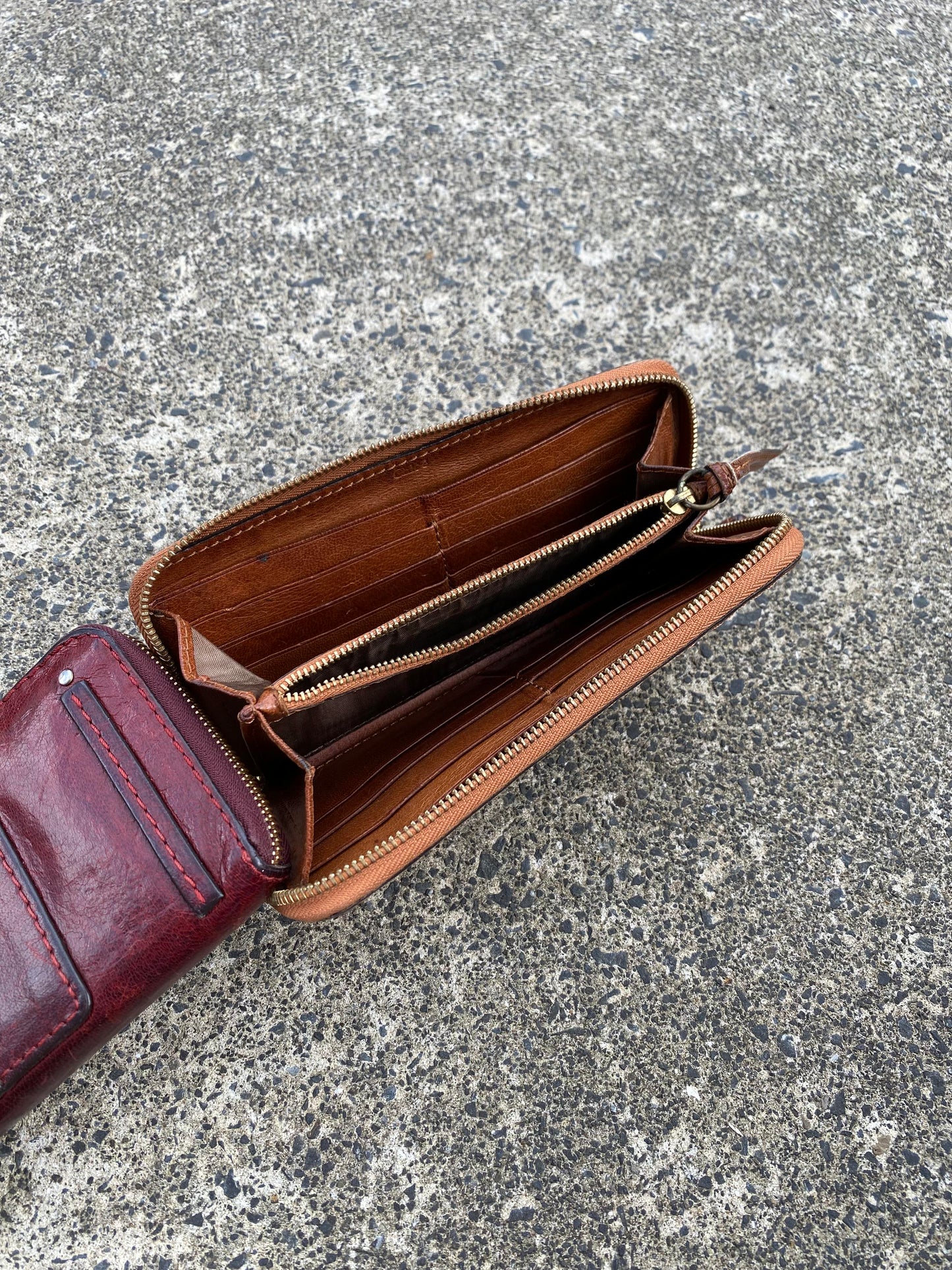 Chloe Zipper Leather Wallet