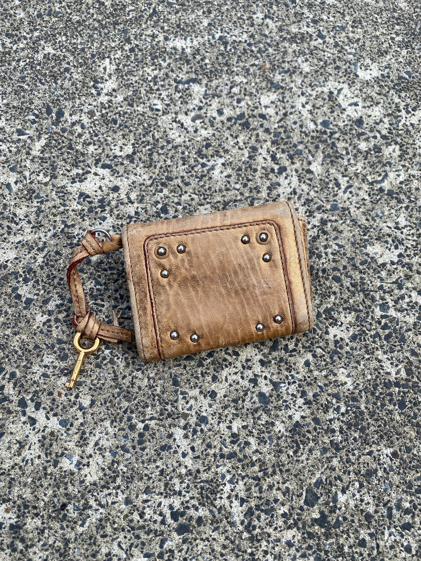 Chloe Gold Paddington Coin Wallet