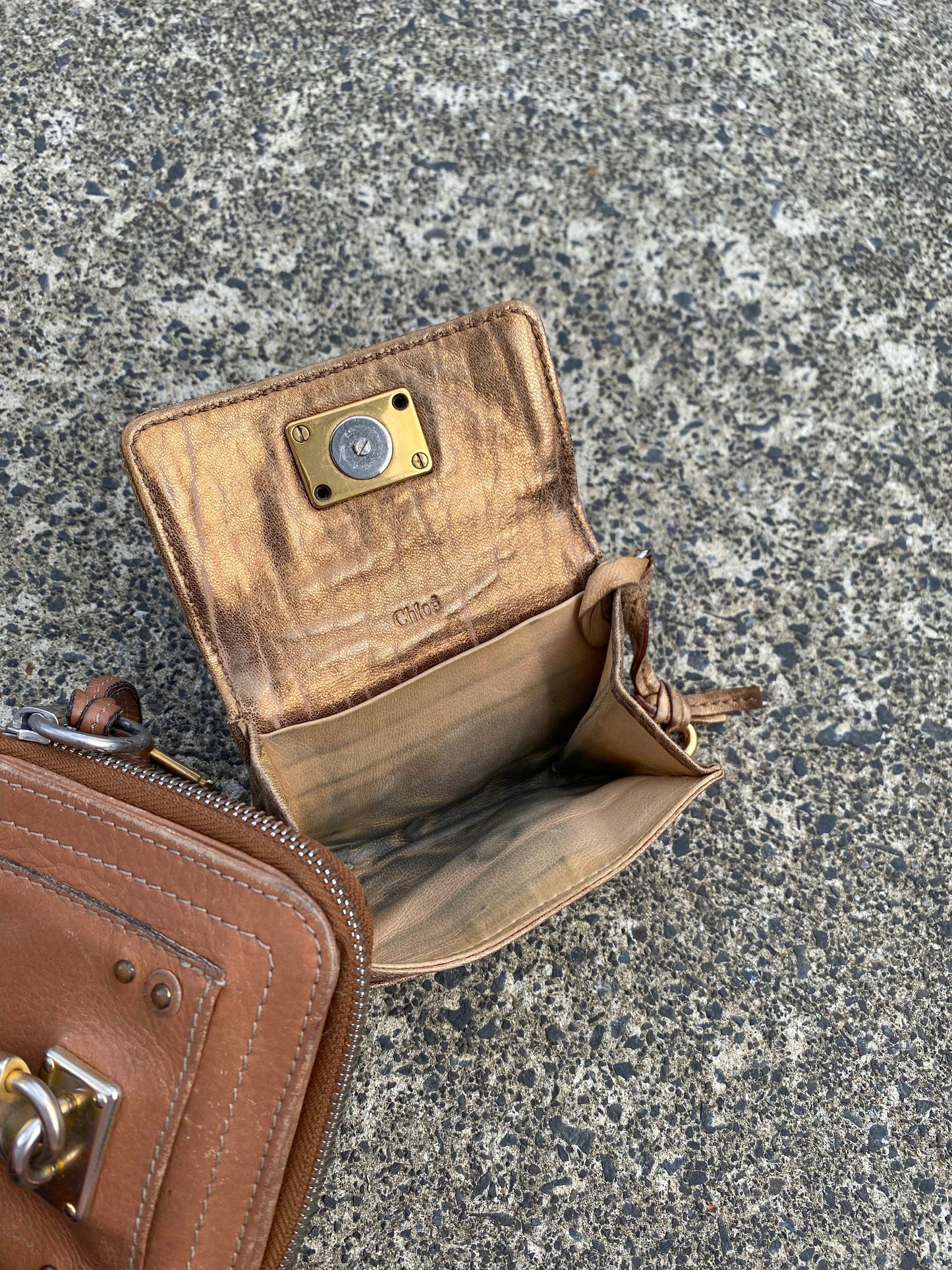 Chloe Gold Paddington Coin Wallet