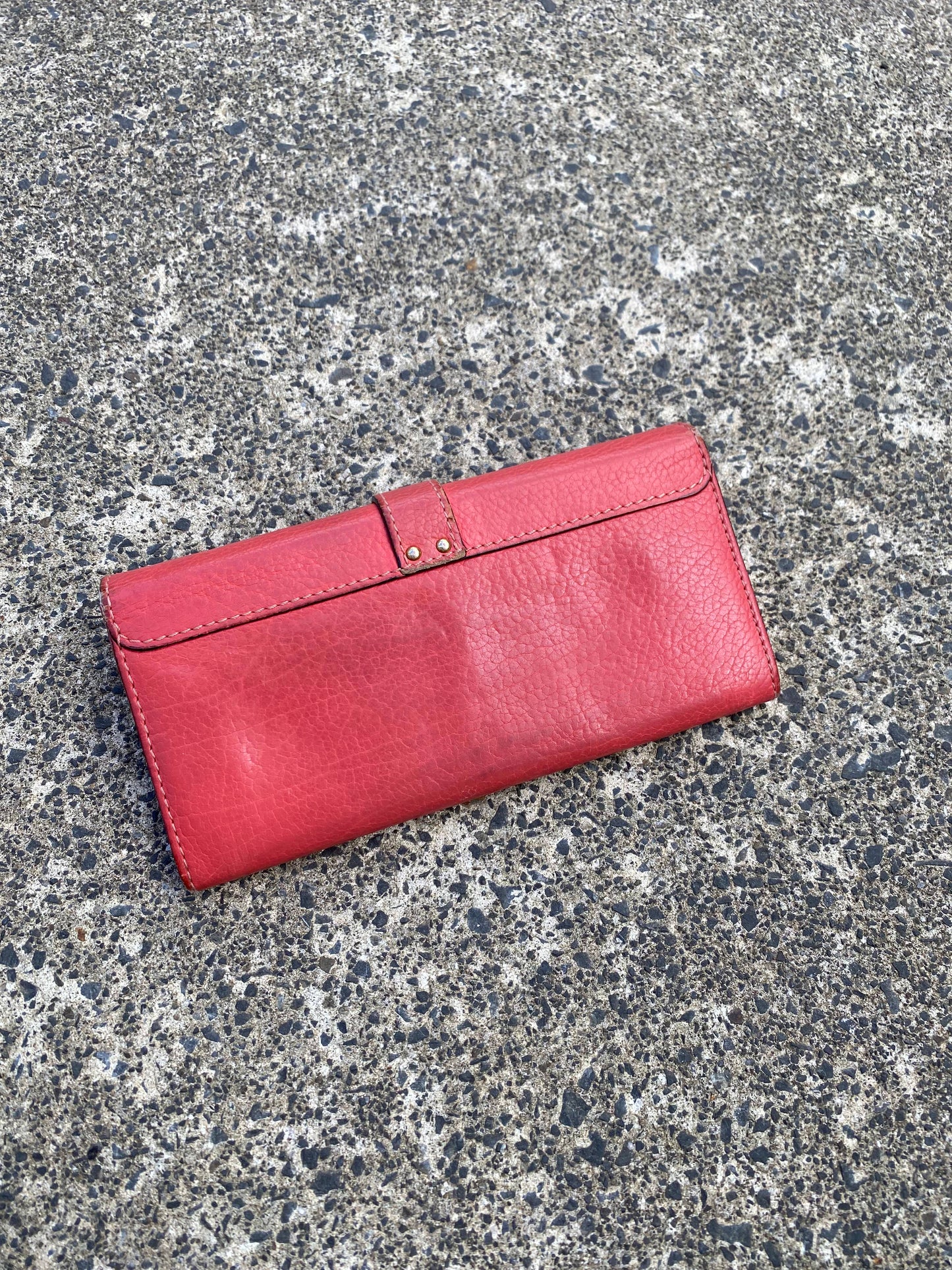 Chloe Red Paddington Long Wallet