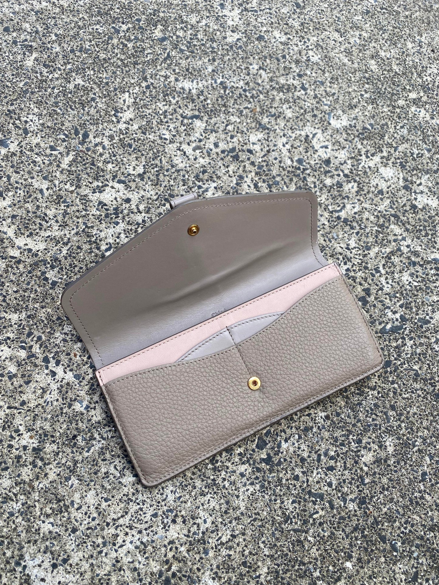Chloe Paddington Grey Long Wallet