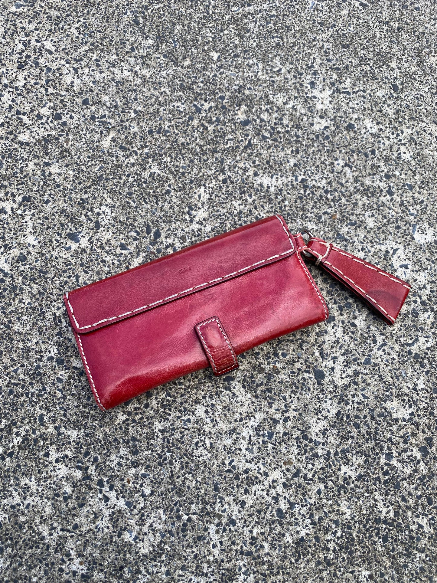 Chloe Red Cactus Style Long Wallet