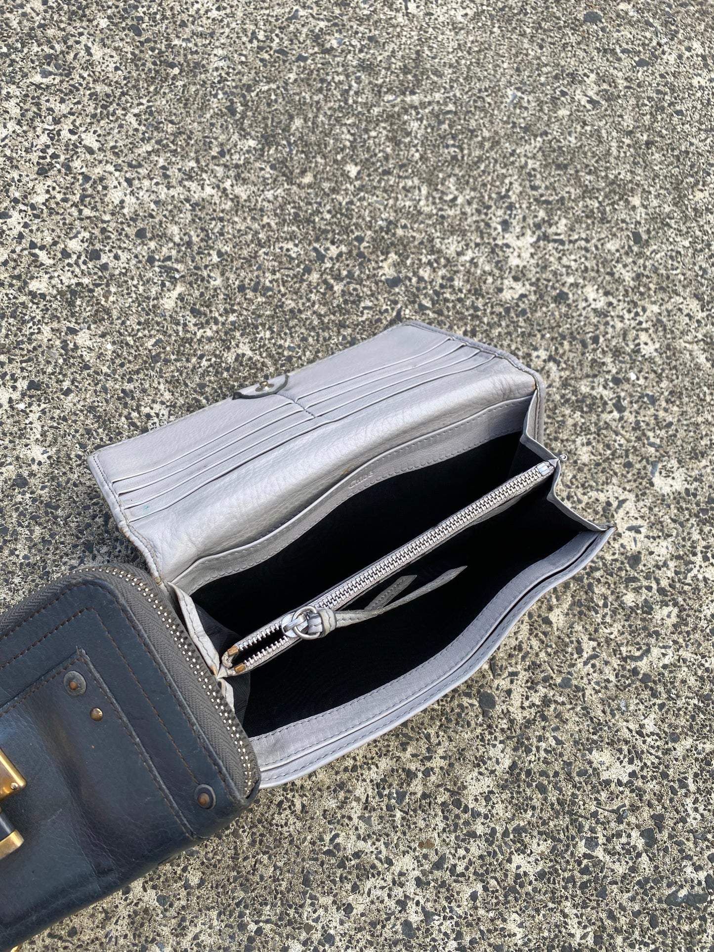 Chloe Paddington Light Blue Long Wallet
