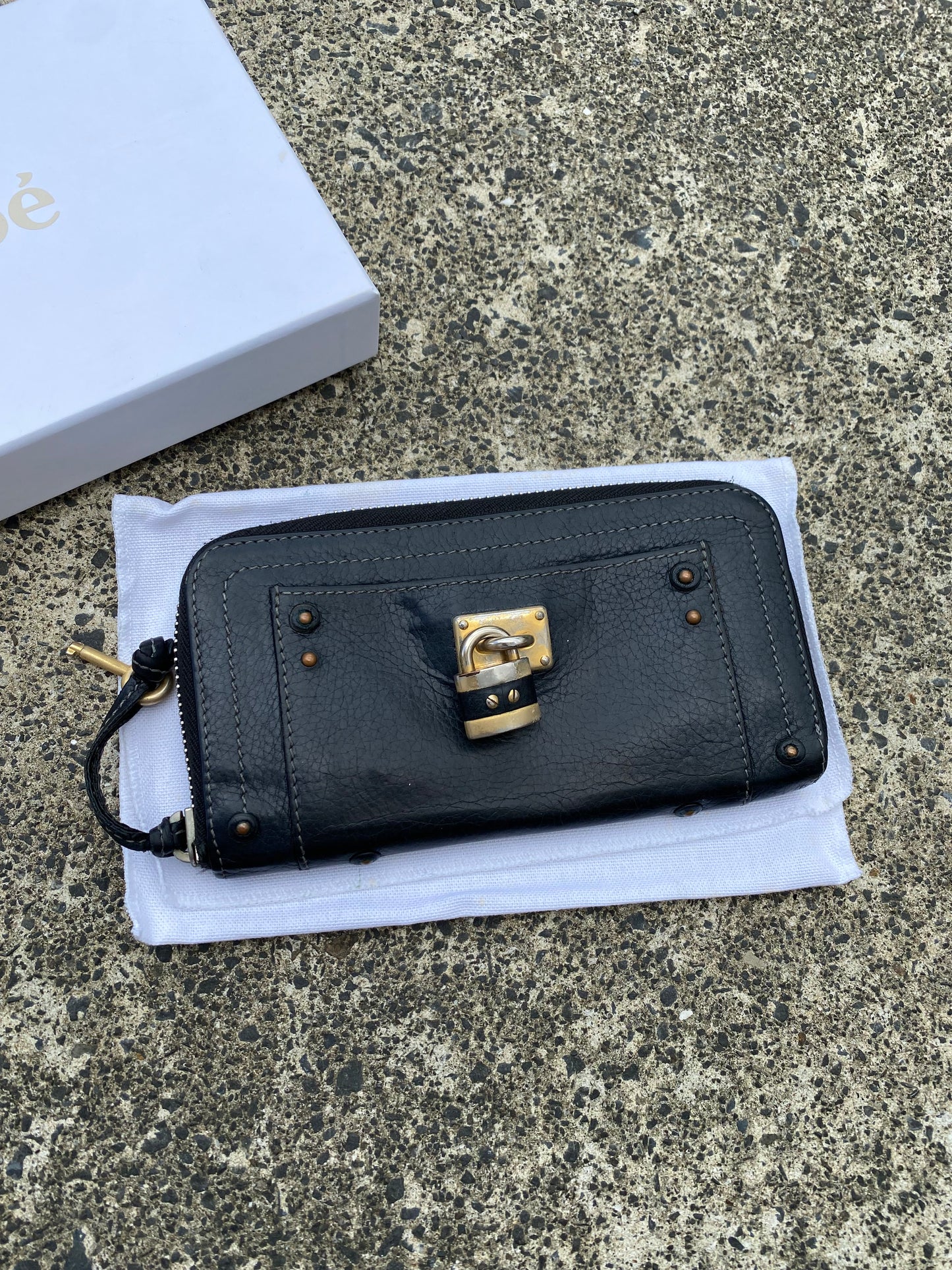 Black Chloe Paddington Wallet - Box & Cloth